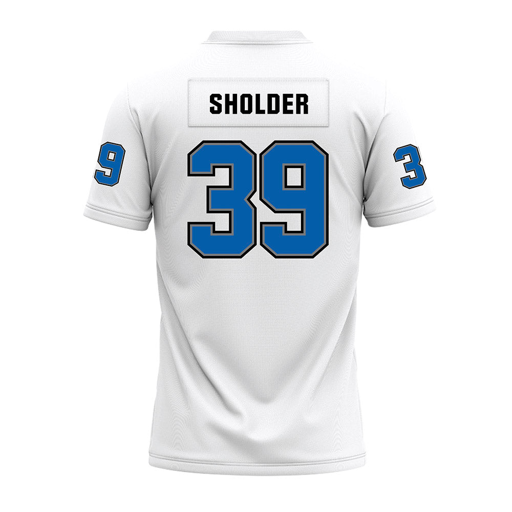 Buffalo - NCAA Football : Blake Sholder - White Premium Football Jersey-1