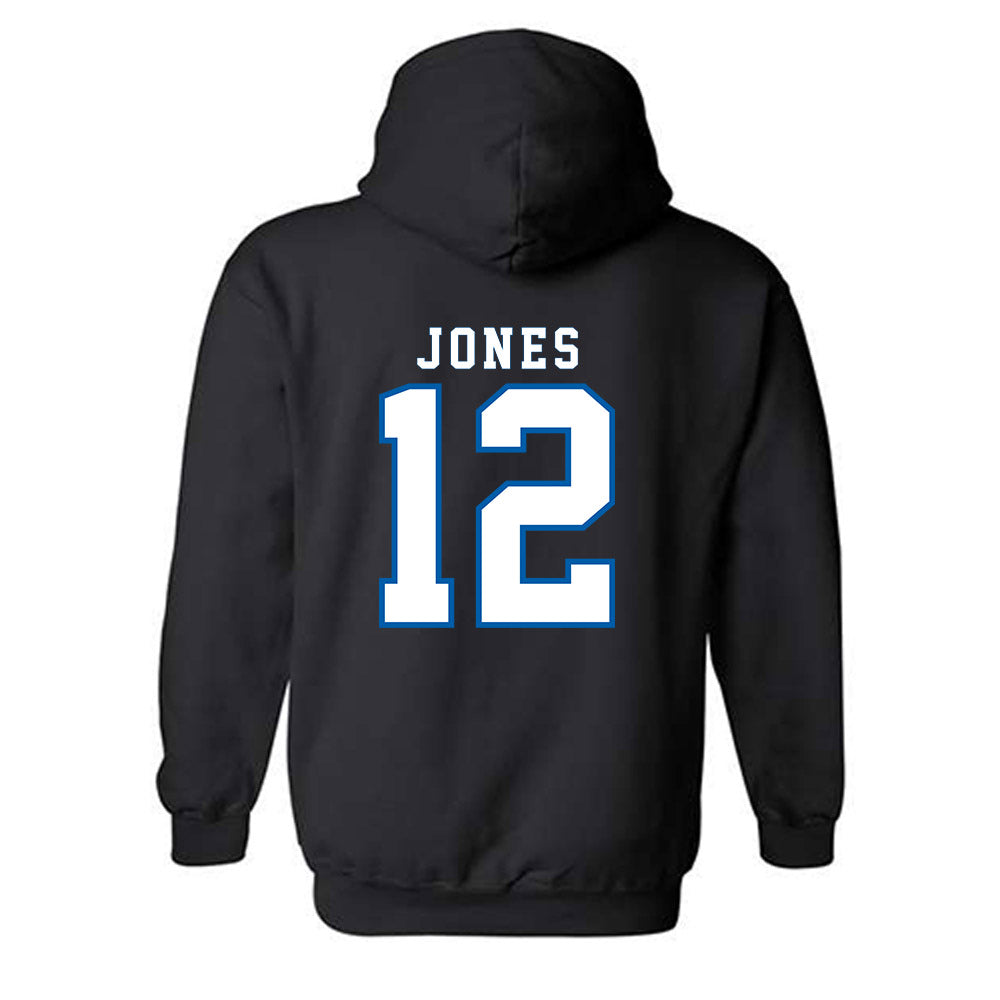 Buffalo - NCAA Men's Basketball : KJ Jones - Classic Shersey Hooded Sweatshirt-1