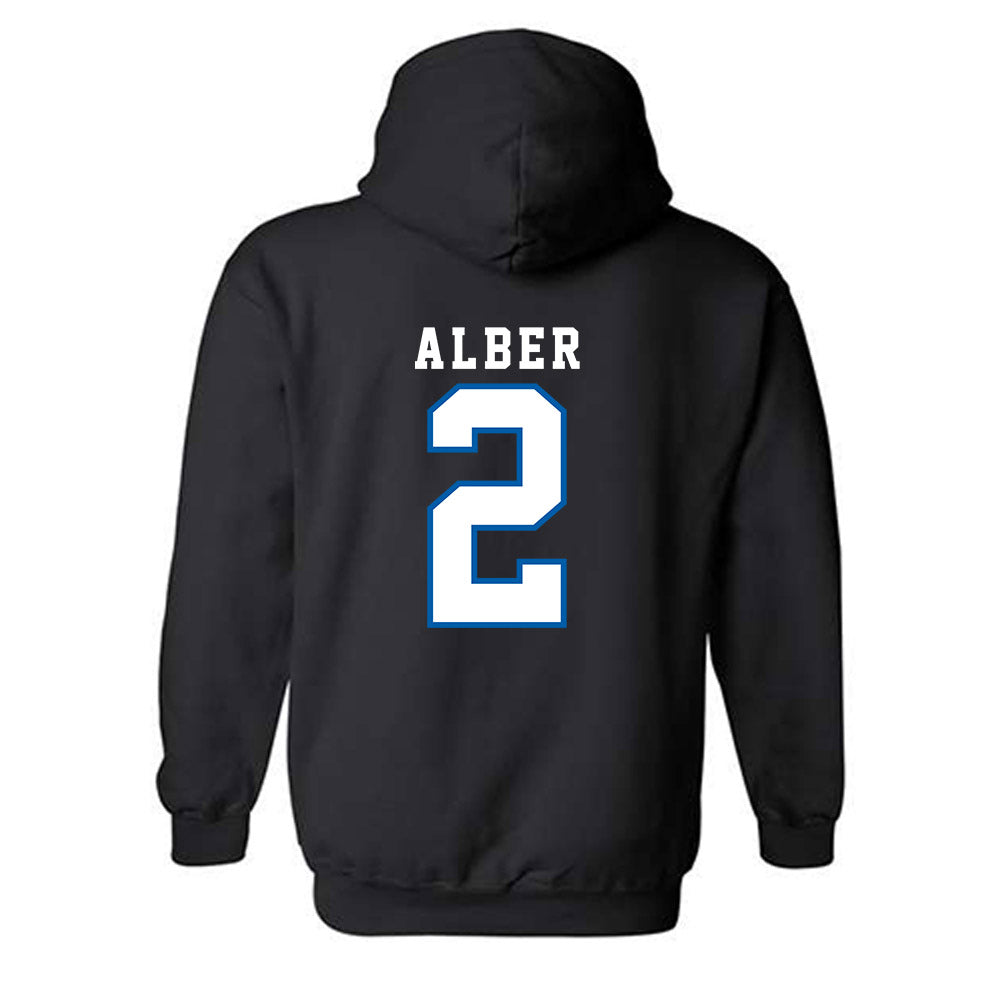 Buffalo - NCAA Women's Basketball : Natavia Alber - Classic Shersey Hooded Sweatshirt-1