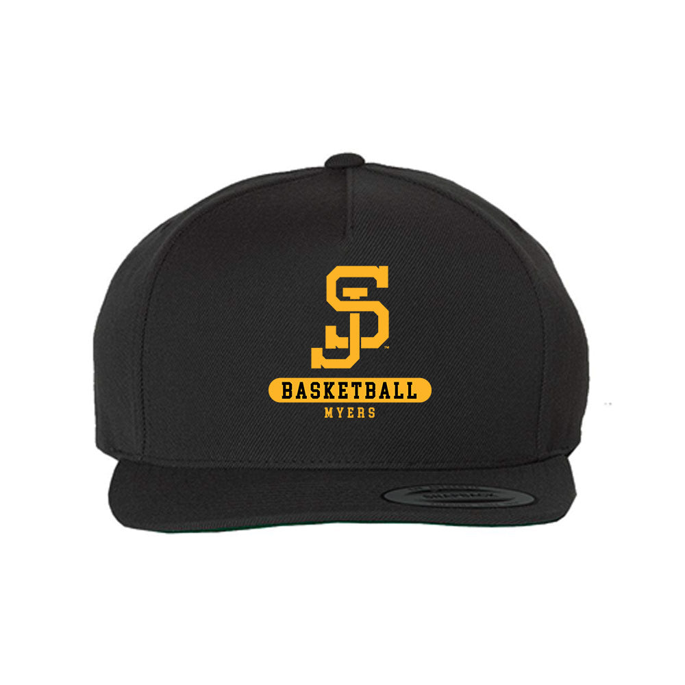 SJSU - NCAA Men's Basketball : Adrian Myers - Snapback Hat-0