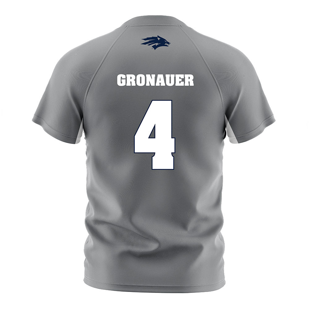Nevada - NCAA Women's Soccer : Serene Gronauer - Grey Soccer Jersey-1