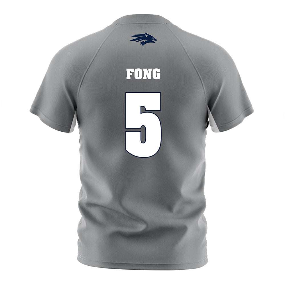 Nevada - NCAA Women's Soccer : Sydnie Fong - Grey Soccer Jersey-1