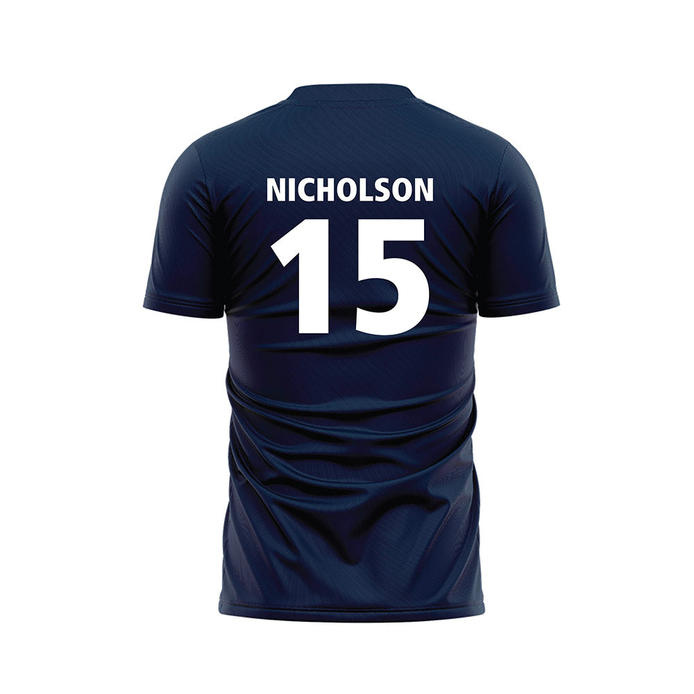 Maine - NCAA Women's Soccer : Emma Nicholson - Navy Soccer Jersey-1