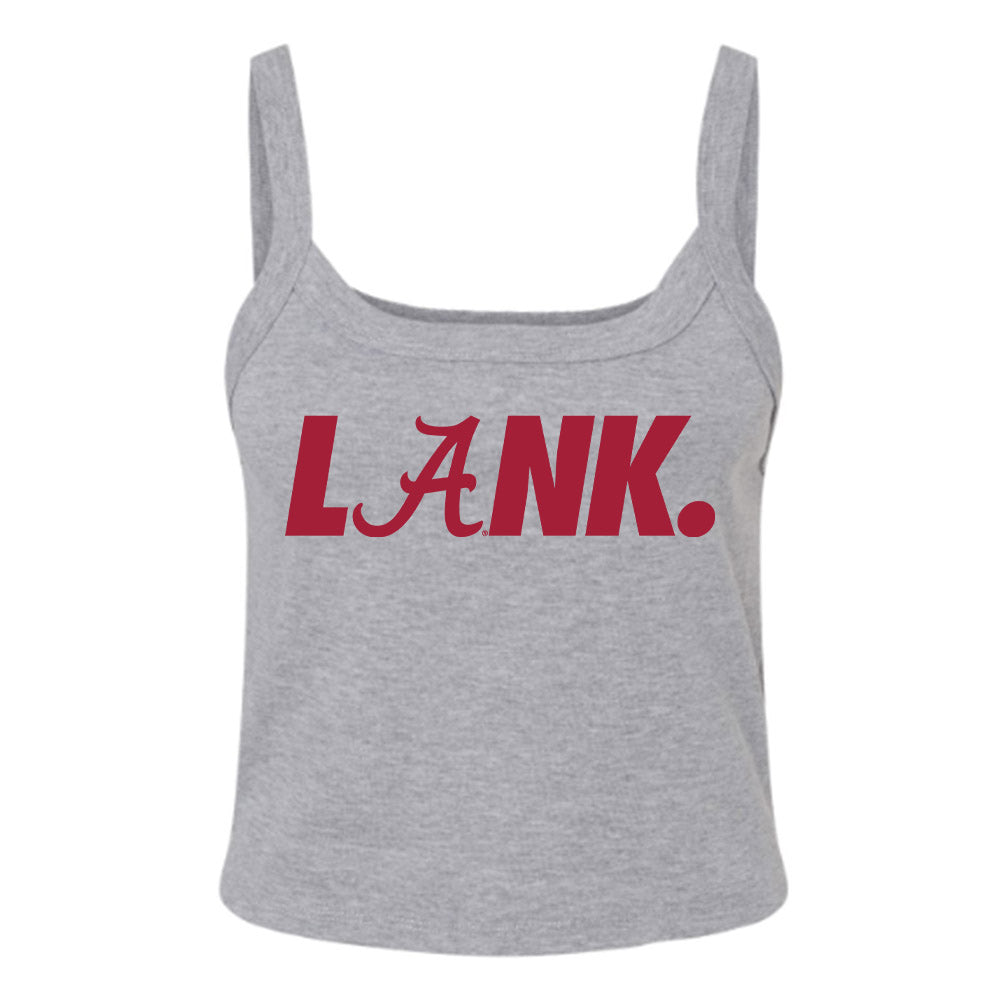 LANK™ LET ALL NAYSAYERS KNOW™ x Alabama - NCAA Football : Women’s Rib Cropped Tank Top