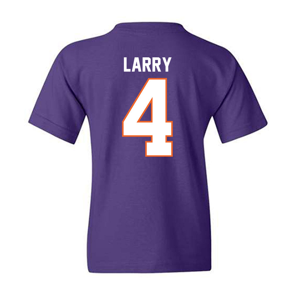 Northwestern State - NCAA Men's Basketball : CJ Larry - Youth T-Shirt-1