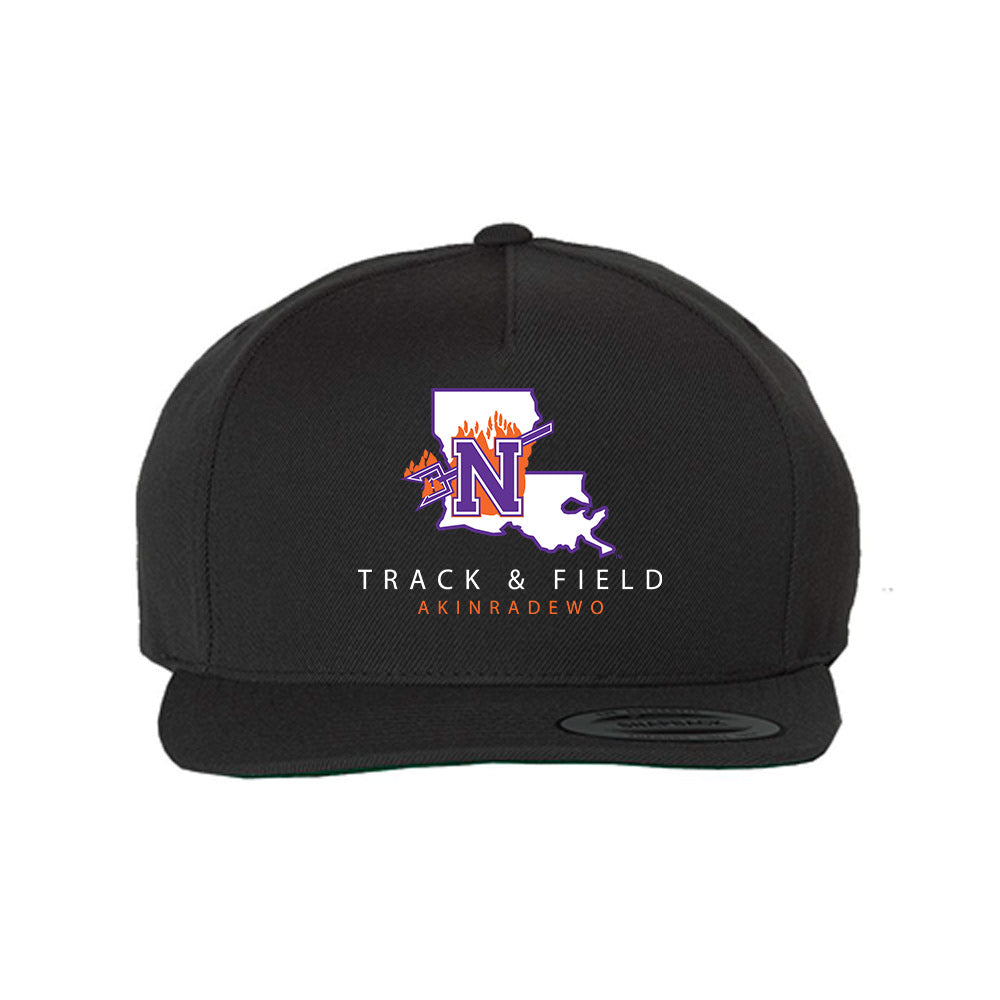 Northwestern State - NCAA Men's Track & Field : Dan Akinradewo - Snapback Hat-0