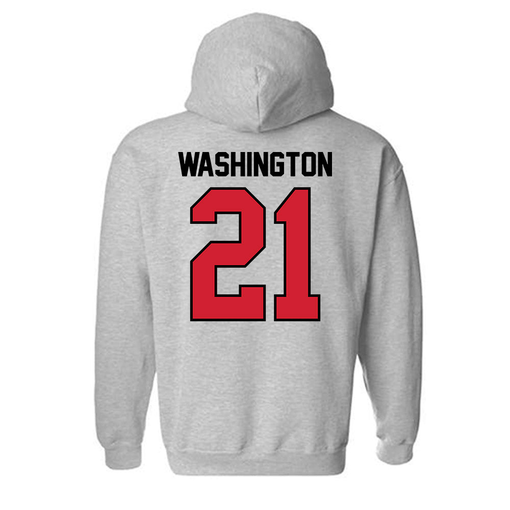 Eastern Washington - NCAA Football : Messiah Washington - Classic Shersey Hooded Sweatshirt-1