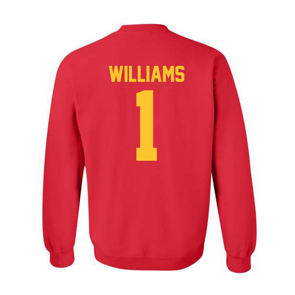 Ferris State - NCAA Men's Basketball : David Williams - Classic Shersey Crewneck Sweatshirt-1
