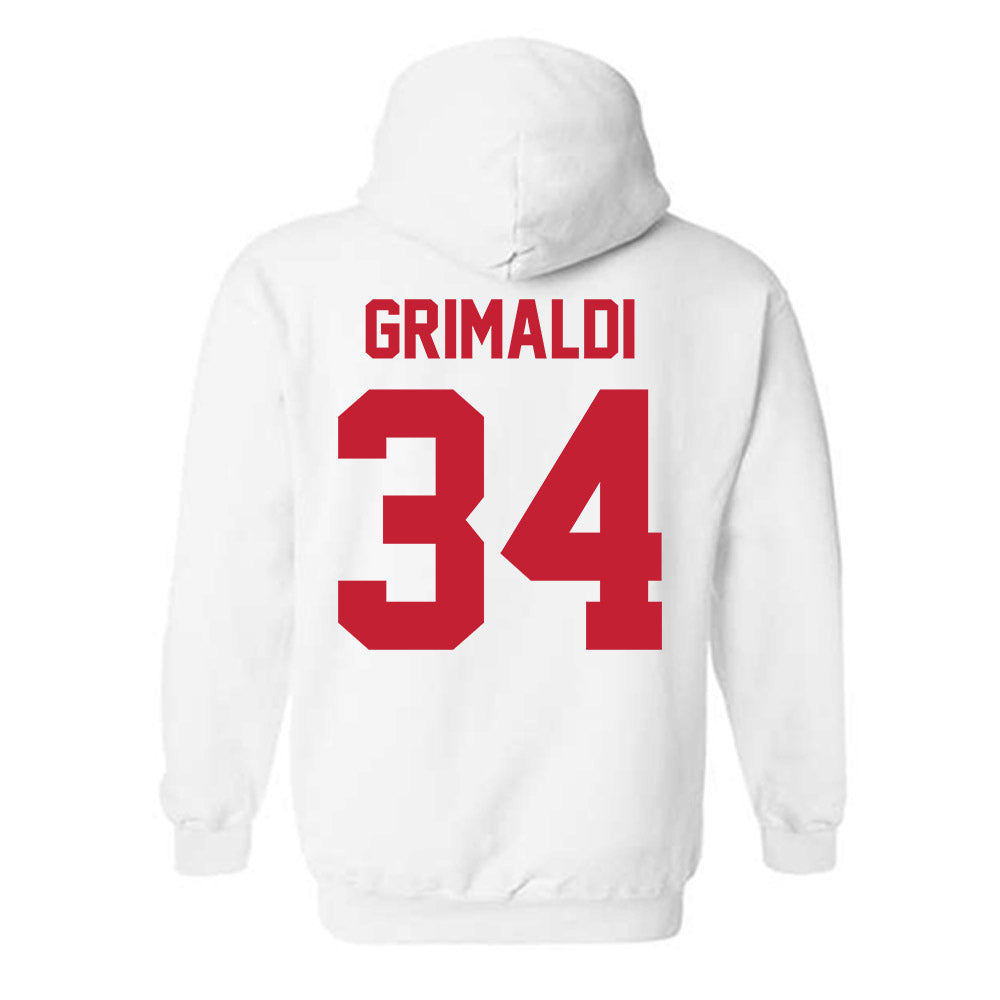 Ferris State - NCAA Men's Ice Hockey : Nick Grimaldi - Classic Shersey Hooded Sweatshirt-1