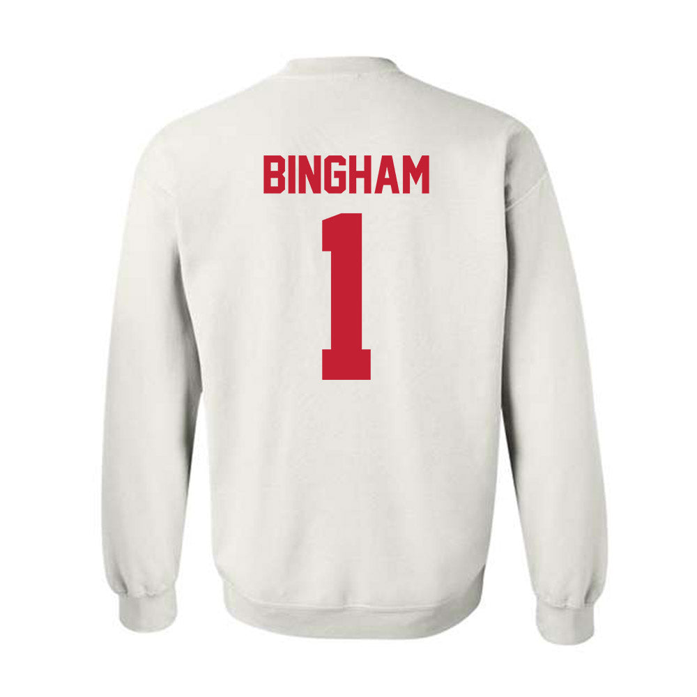 Ferris State - NCAA Men's Basketball : Mykel Bingham - Classic Shersey Crewneck Sweatshirt-1