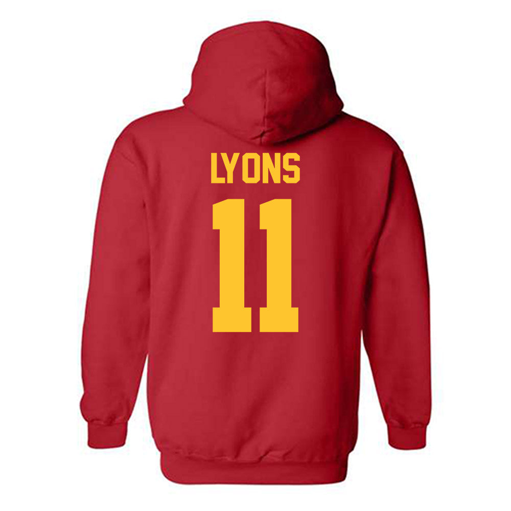 Ferris State - NCAA Women's Basketball : Grace Lyons - Classic Shersey Hooded Sweatshirt-1