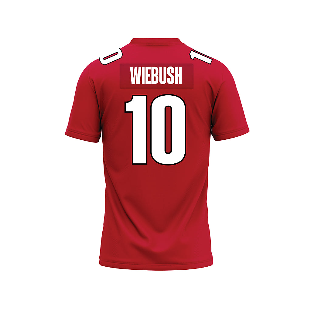 APSU - NCAA Football : William Wiebush - Red Premium Football Jersey-1