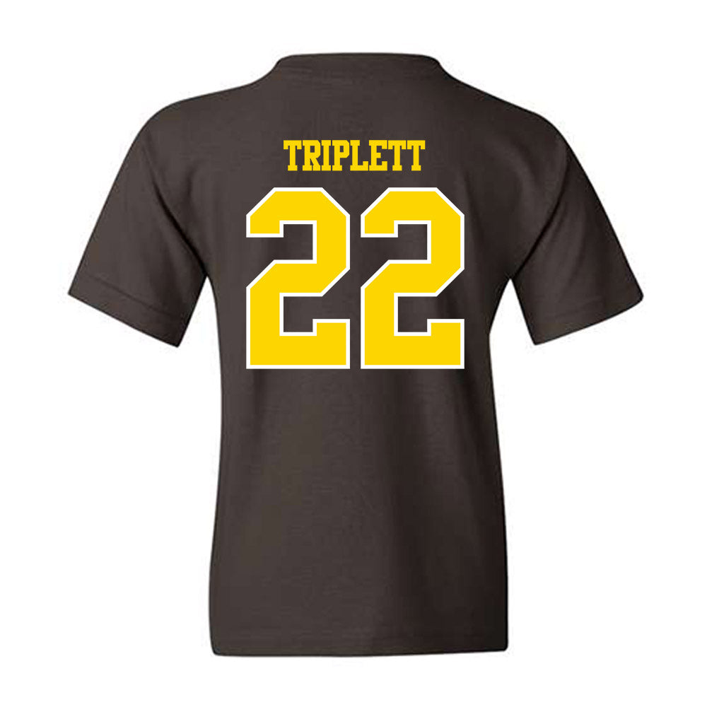 Western Michigan - NCAA Football : Donovan Triplett - Classic Shersey Youth T-Shirt-1