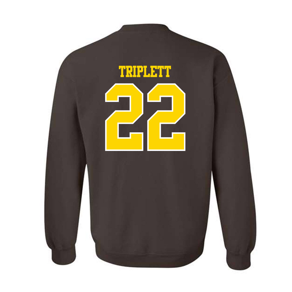Western Michigan - NCAA Football : Donovan Triplett - Classic Shersey Crewneck Sweatshirt-1