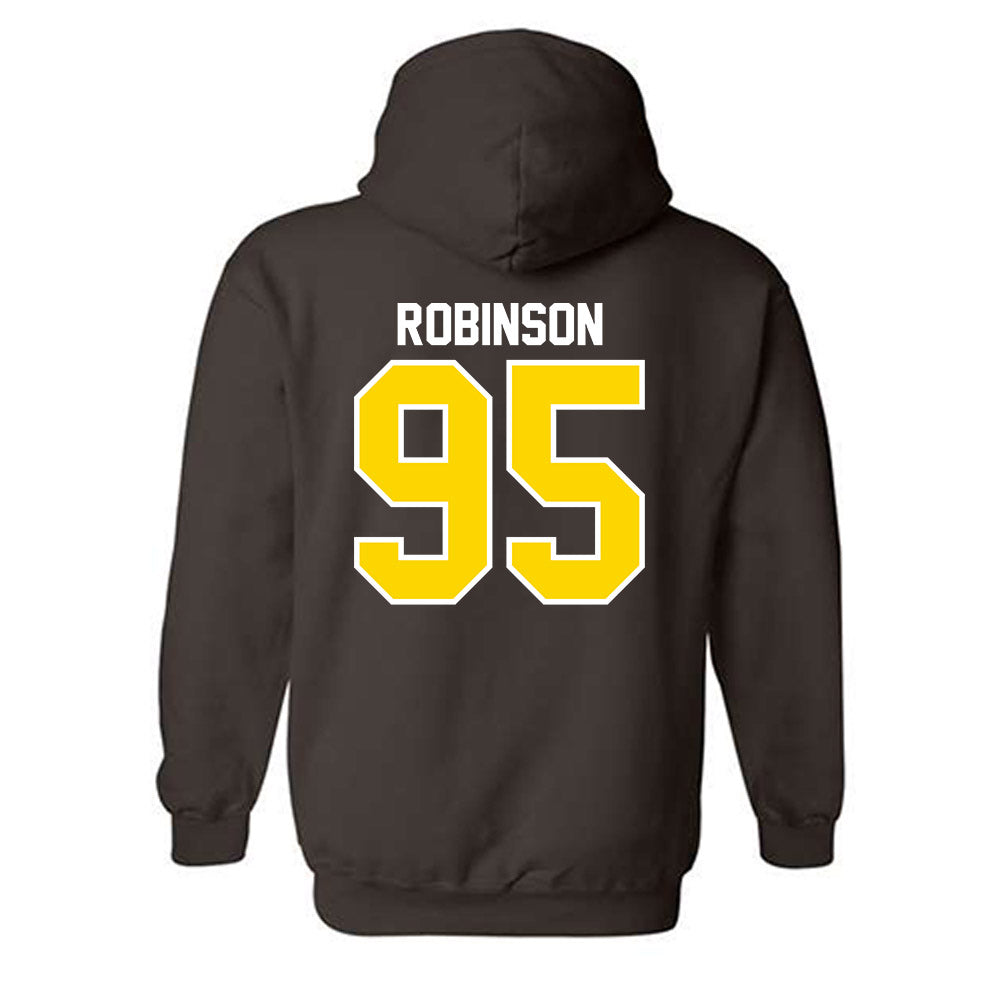 Western Michigan - NCAA Football : DeShawn Robinson - Classic Shersey Hooded Sweatshirt-1