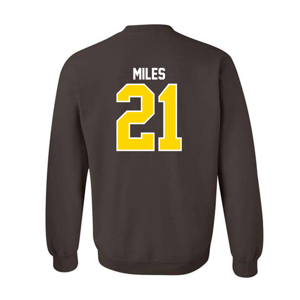 Western Michigan - NCAA Football : CJ Miles - Classic Shersey Crewneck Sweatshirt-1