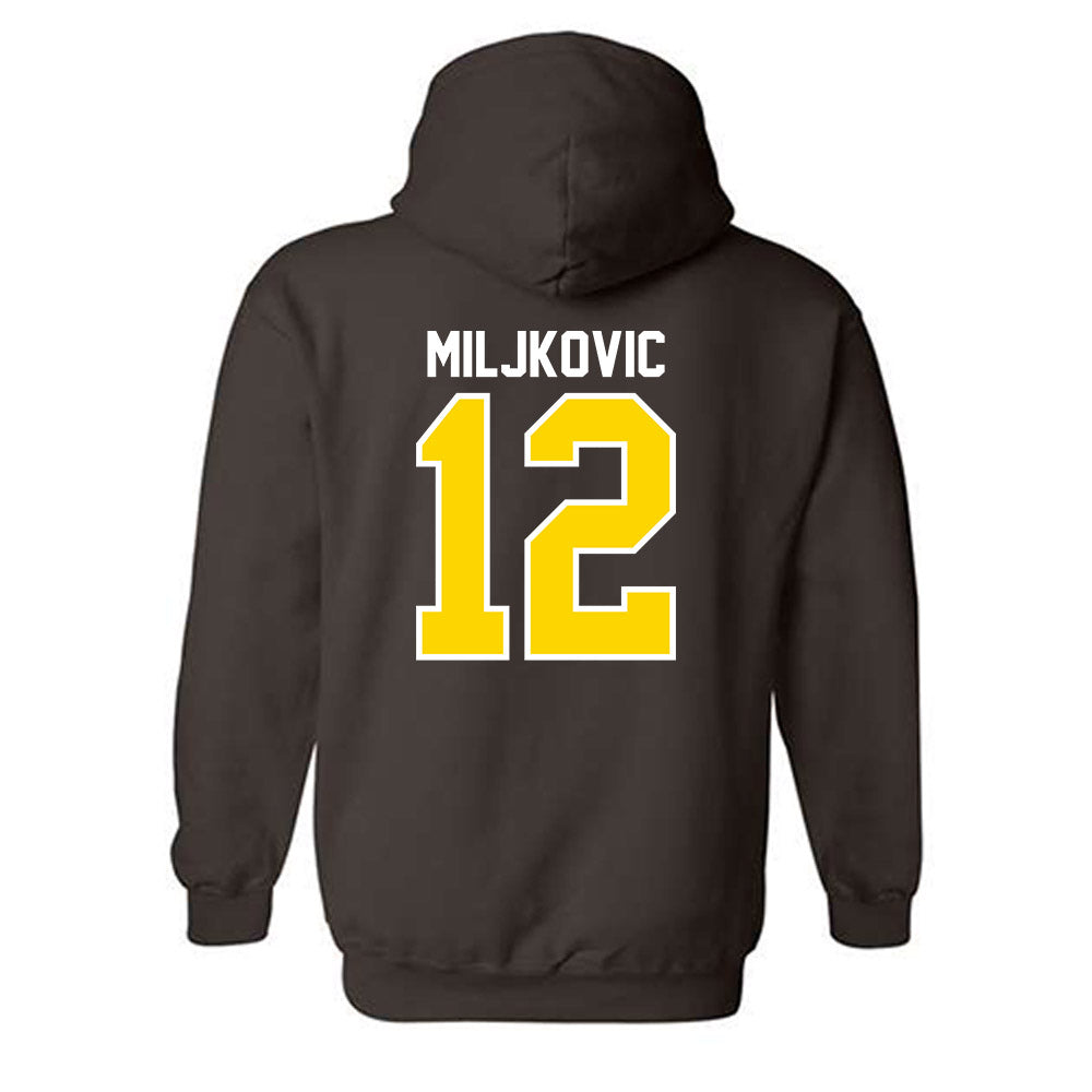 Western Michigan - NCAA Women's Basketball : Isabella Miljkovic - Classic Shersey Hooded Sweatshirt-1