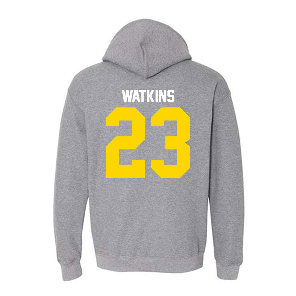 Western Michigan - NCAA Men's Basketball : DeAaron Watkins - Classic Shersey Hooded Sweatshirt-1