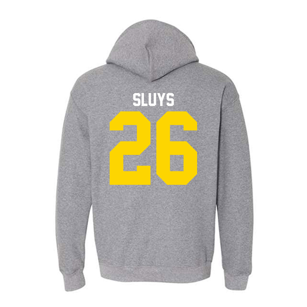 Western Michigan - NCAA Men's Ice Hockey : Jamison Sluys - Classic Shersey Hooded Sweatshirt-1