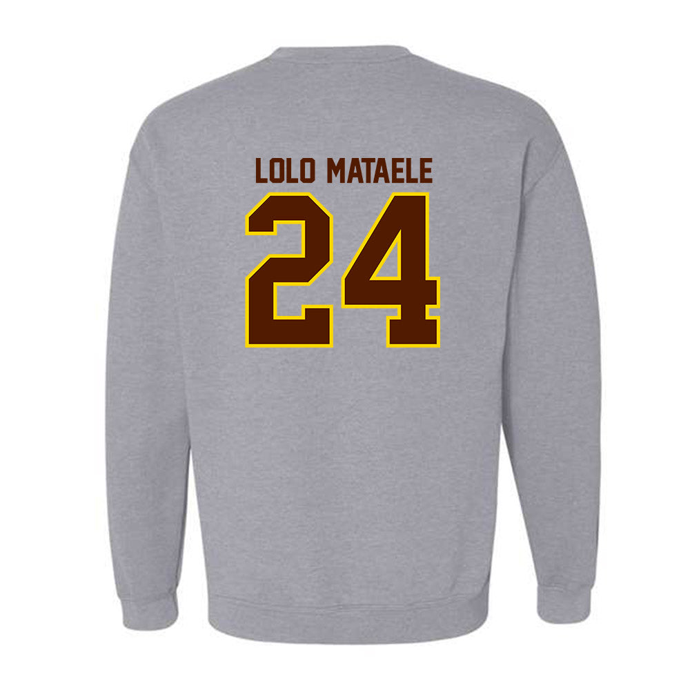 Western Michigan - NCAA Football : Ofa "Lolo" Mataele - Classic Shersey Crewneck Sweatshirt-1