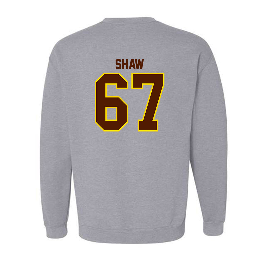 Western Michigan - NCAA Football : Trevor Shaw - Classic Shersey Crewneck Sweatshirt-1