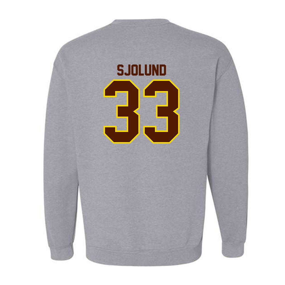 Western Michigan - NCAA Men's Ice Hockey : Samuel Sjolund - Classic Shersey Crewneck Sweatshirt-1
