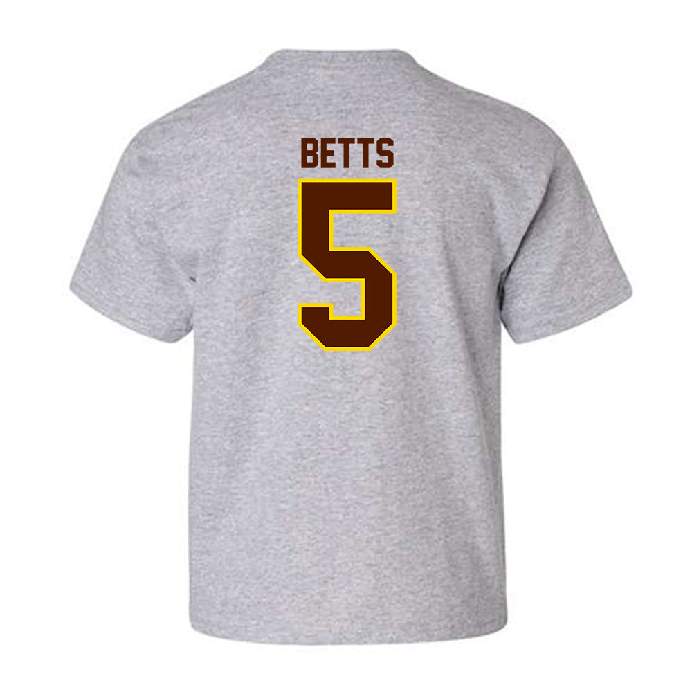 Western Michigan - NCAA Football : Justyce Betts - Classic Shersey Youth T-Shirt-1