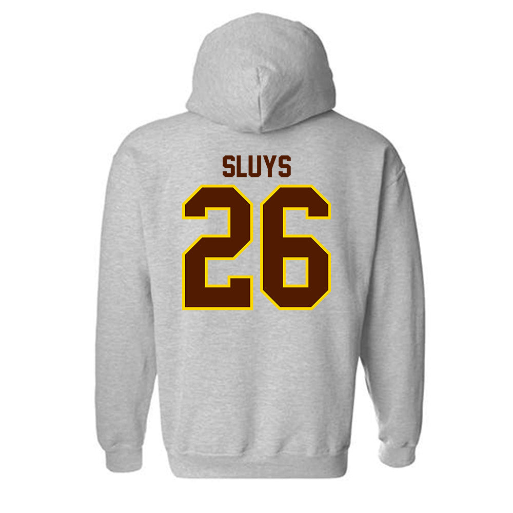 Western Michigan - NCAA Men's Ice Hockey : Jamison Sluys - Classic Shersey Hooded Sweatshirt-1