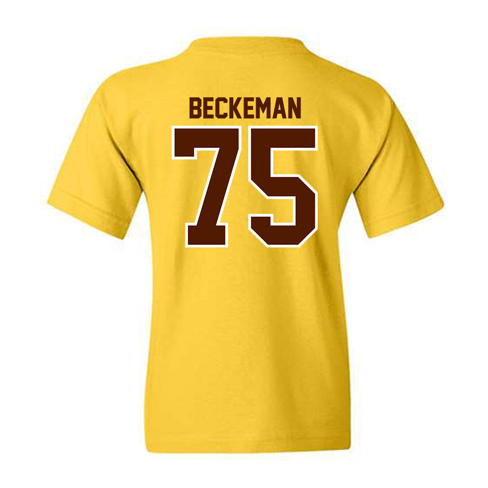 Western Michigan - NCAA Football : Spencer Beckeman - Classic Shersey Youth T-Shirt-1