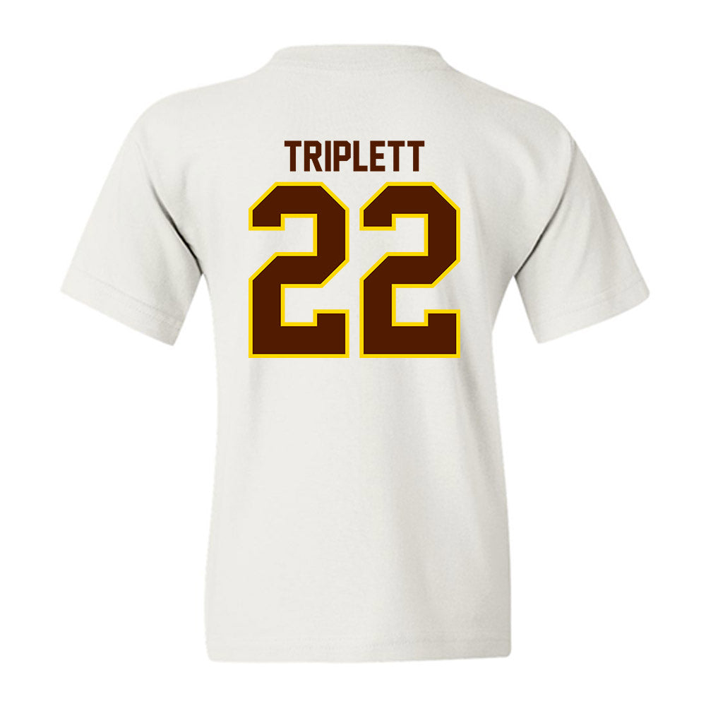 Western Michigan - NCAA Football : Donovan Triplett - Classic Shersey Youth T-Shirt-1