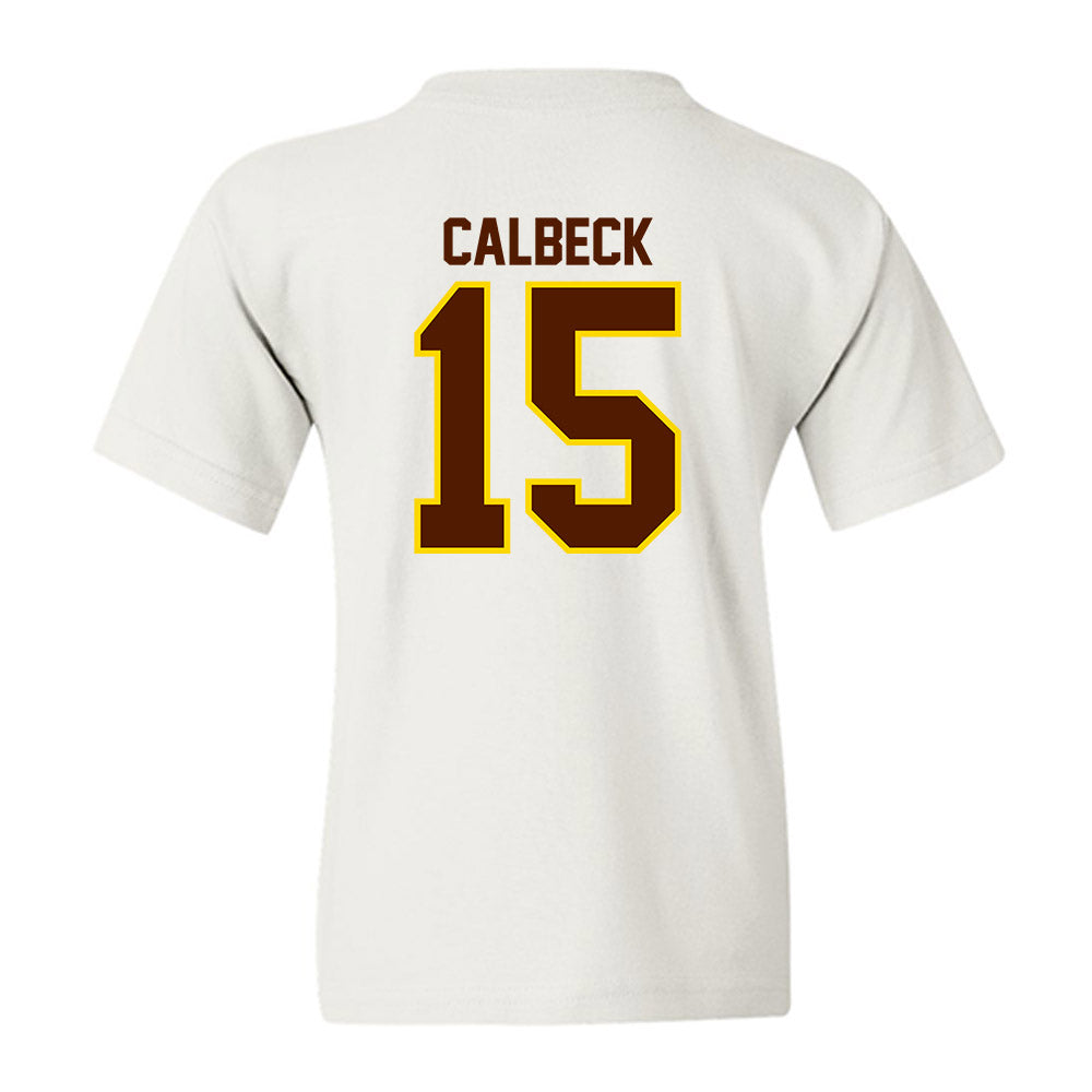 Western Michigan - NCAA Men's Ice Hockey : Alex Calbeck - Classic Shersey Youth T-Shirt-1