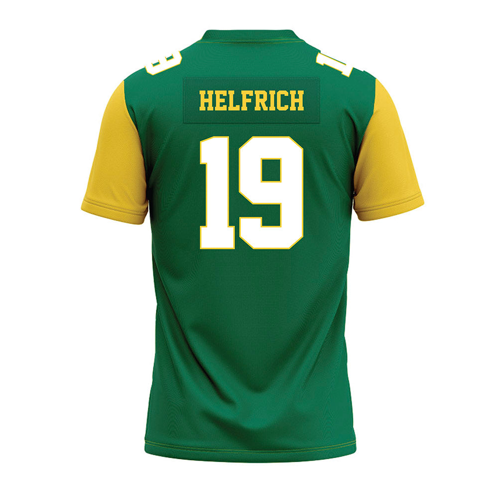 Norfolk State - NCAA Football : Evan Helfrich - Green Premium Football Jersey-1