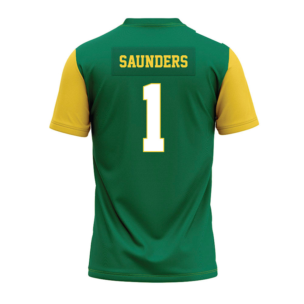 Norfolk State - NCAA Football : Jordan Saunders - Green Premium Football Jersey-1