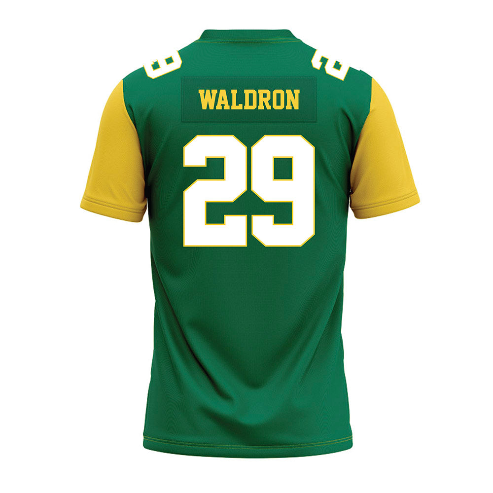 Norfolk State - NCAA Football : Javier Waldron - Green Premium Football Jersey-1