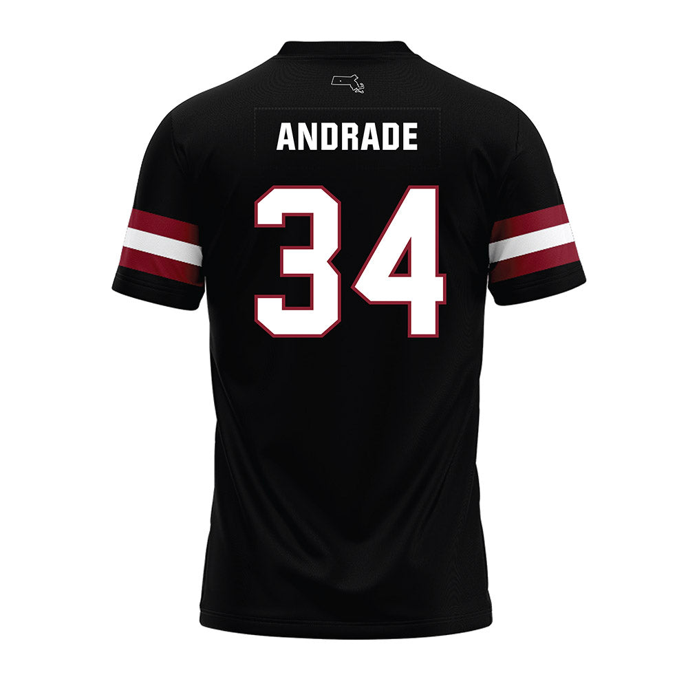 UMass - NCAA Football : Payton Andrade - Black Premium Football Jersey-1