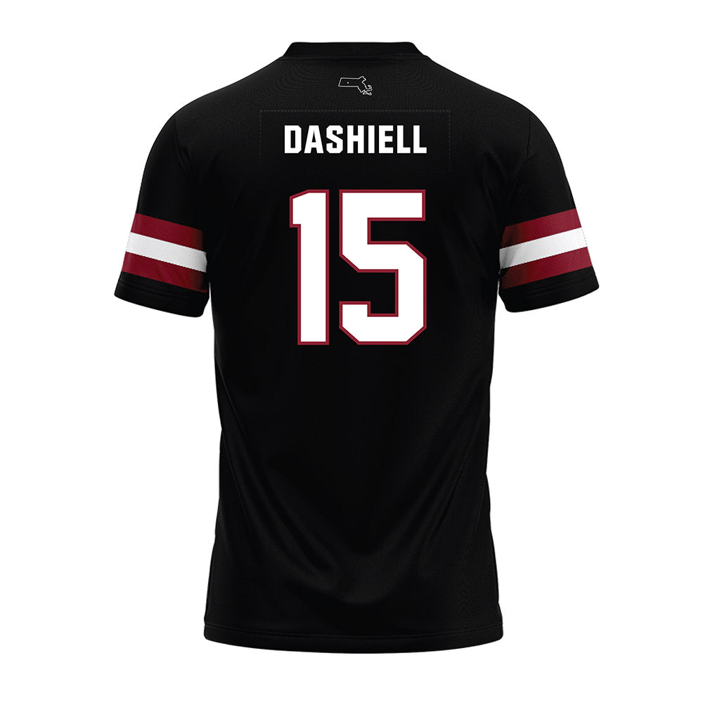 UMass - NCAA Football : Tavian Dashiell - Black Premium Football Jersey-1