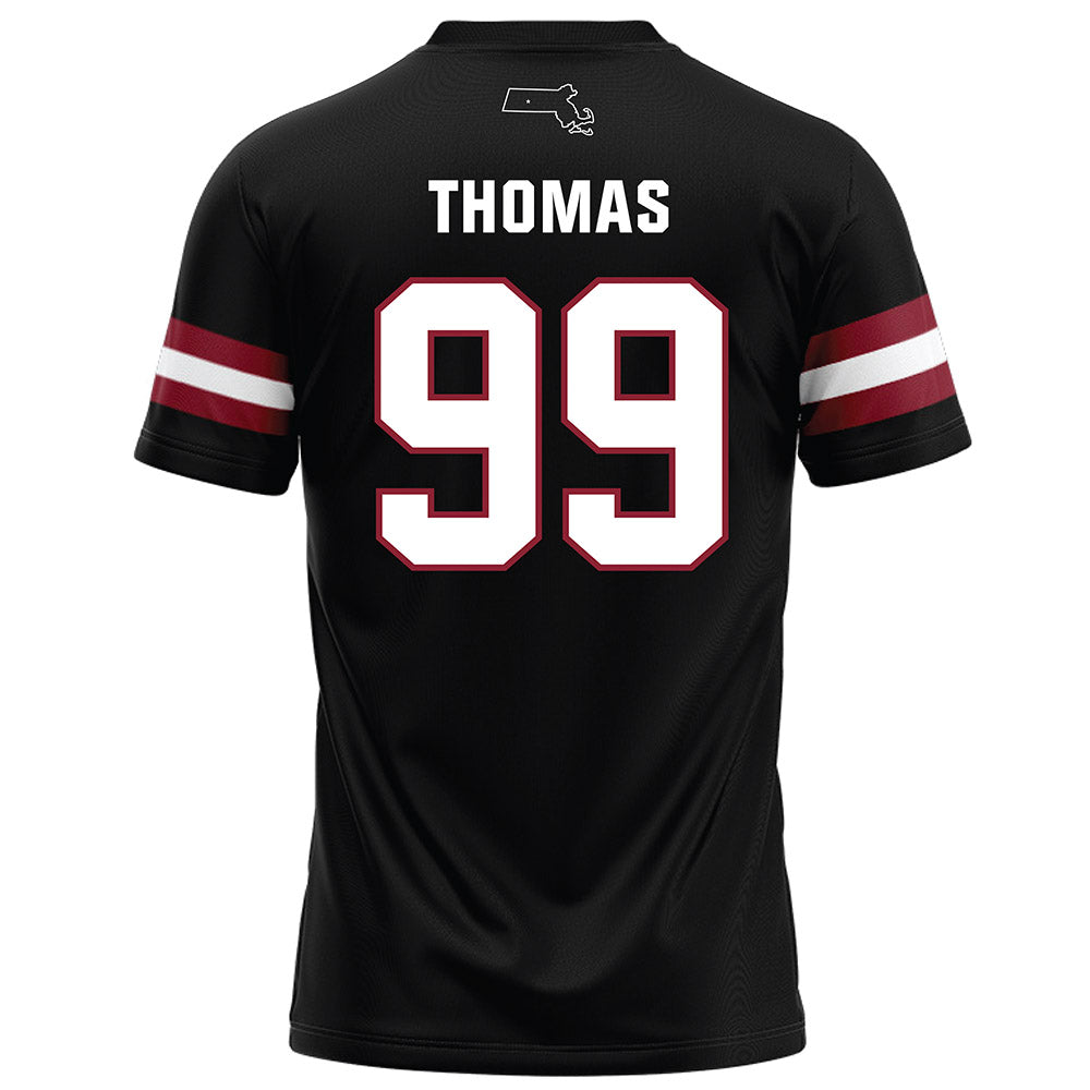 UMass - NCAA Football : Kamarion Thomas - Black Football Jersey-1