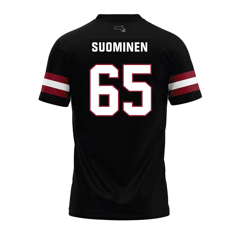 UMass - NCAA Football : Samu Suominen - Black Premium Football Jersey-1