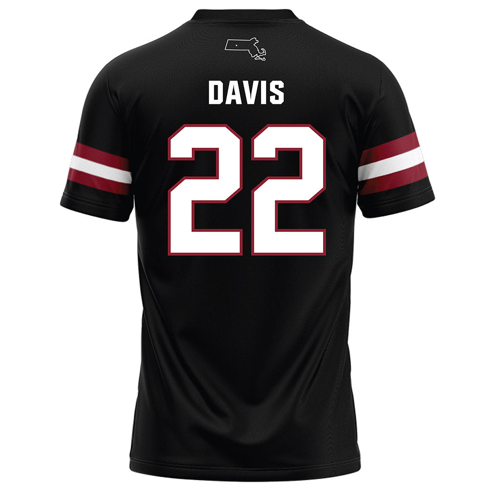 UMass - NCAA Football : Tk Davis - Black Football Jersey-1