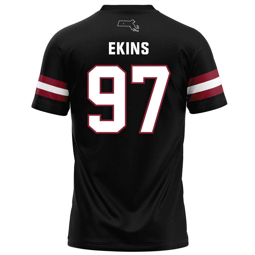 UMass - NCAA Football : Robert Ekins - Black Football Jersey-1