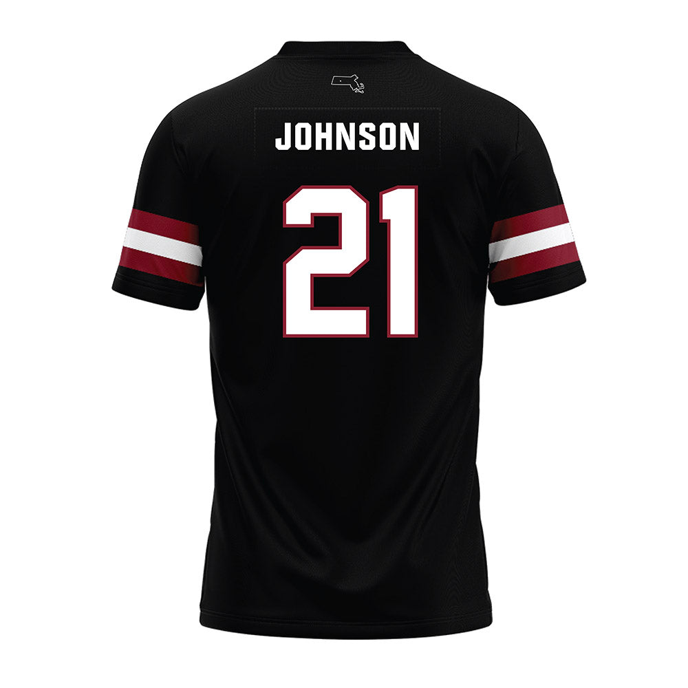 UMass - NCAA Football : Terron Johnson - Black Premium Football Jersey-1