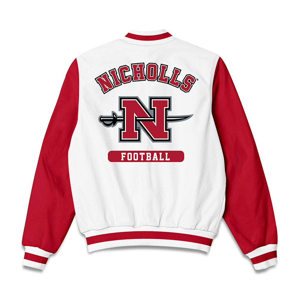 Nicholls State - NCAA Football : Jordan Smith - Bomber Jacket-1