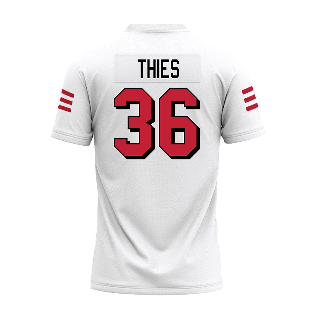 Miami of Ohio - NCAA Football : Tommy Thies - 2024 White Premium Football Jersey-1