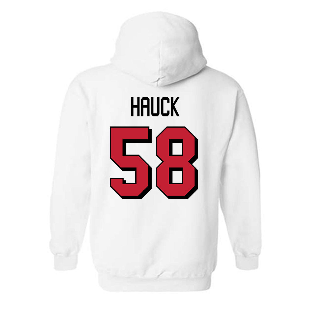 Miami of Ohio - NCAA Football : Maximus Hauck - 2024 Replica Shersey Hooded Sweatshirt-1