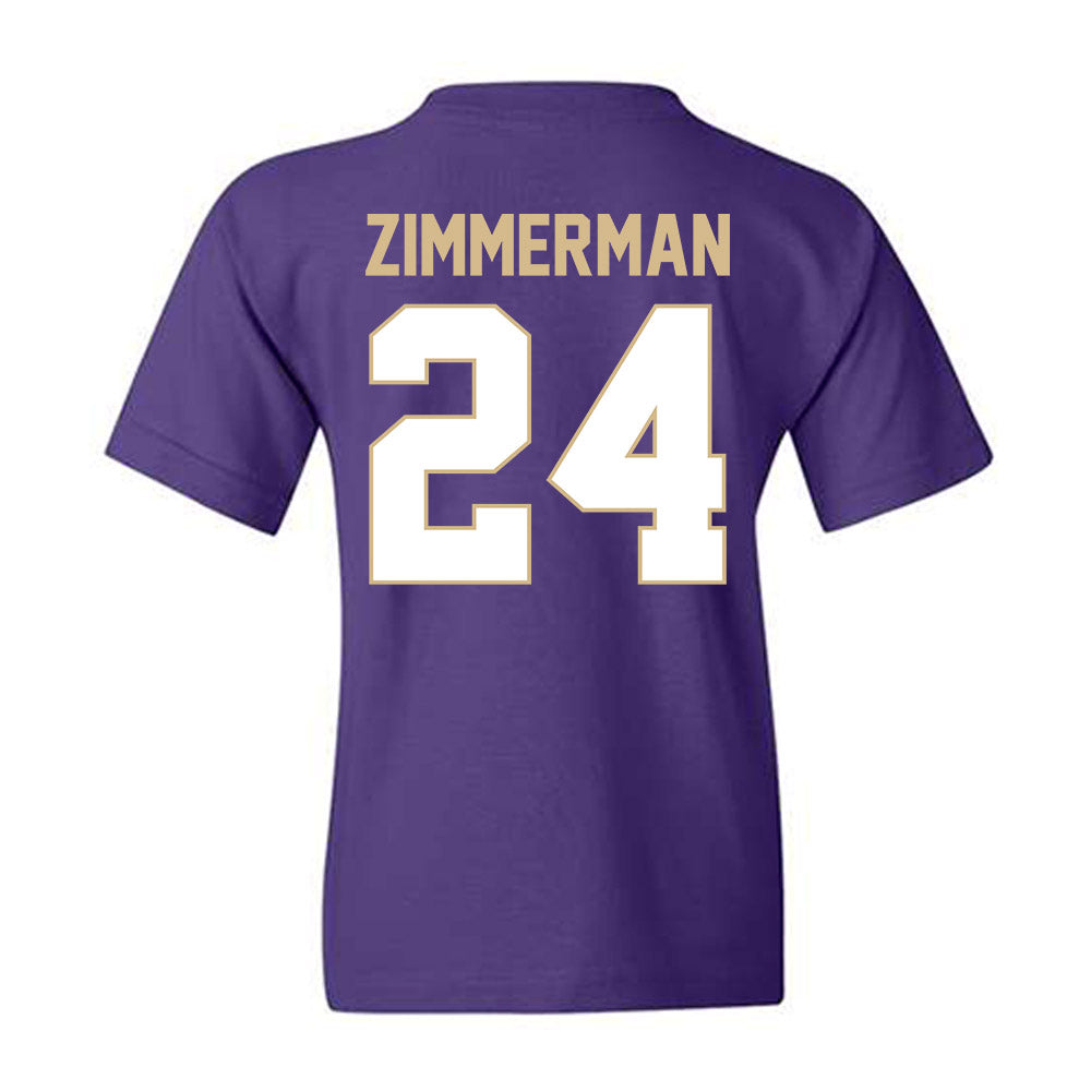 Western Carolina - NCAA Women's Basketball : Justice Zimmerman - Classic Shersey Youth T-Shirt-1