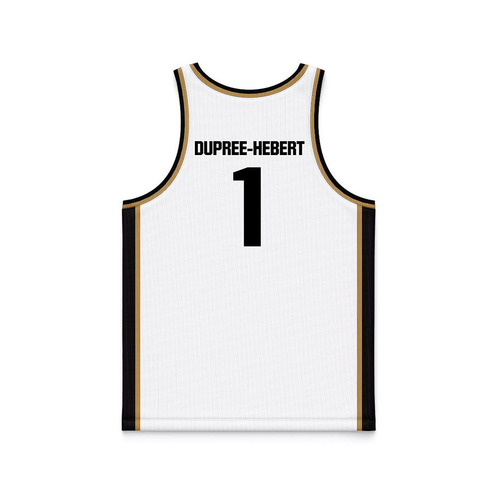 Oakland - NCAA Women's Basketball : Jazzy Dupree-Hebert - White Basketball Jersey-1