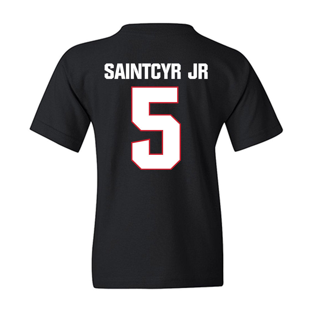 Francis Marion - NCAA Men's Basketball : Farid SaintCyr Jr - Youth T-Shirt-1