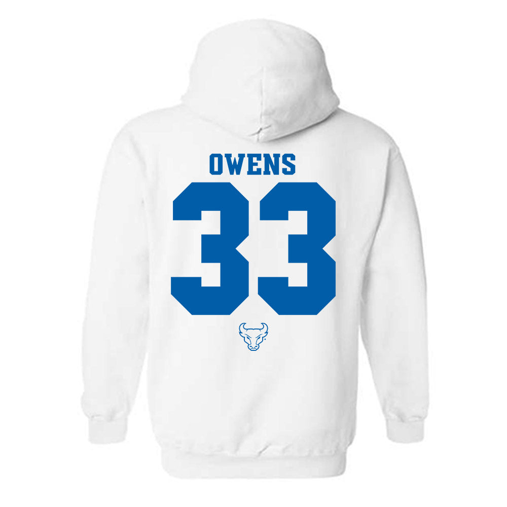 Buffalo - NCAA Football : Jordan Owens - Classic Shersey Hooded Sweatshirt-1