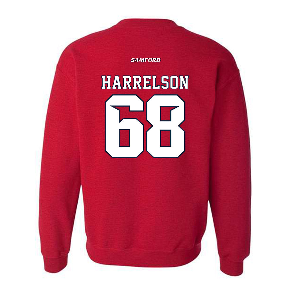Samford - NCAA Football : Asher Harrelson - Crewneck Sweatshirt-1