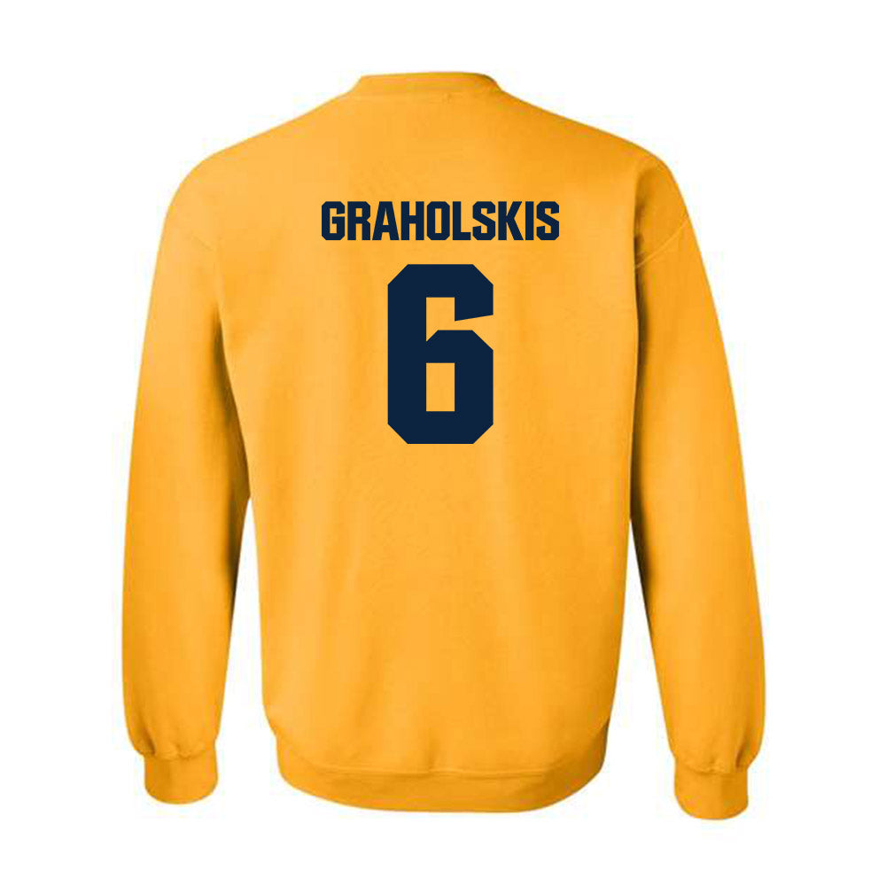 MCLA - NCAA Men's Ice Hockey : Krisjanis Graholskis - Classic Shersey Crewneck Sweatshirt-1